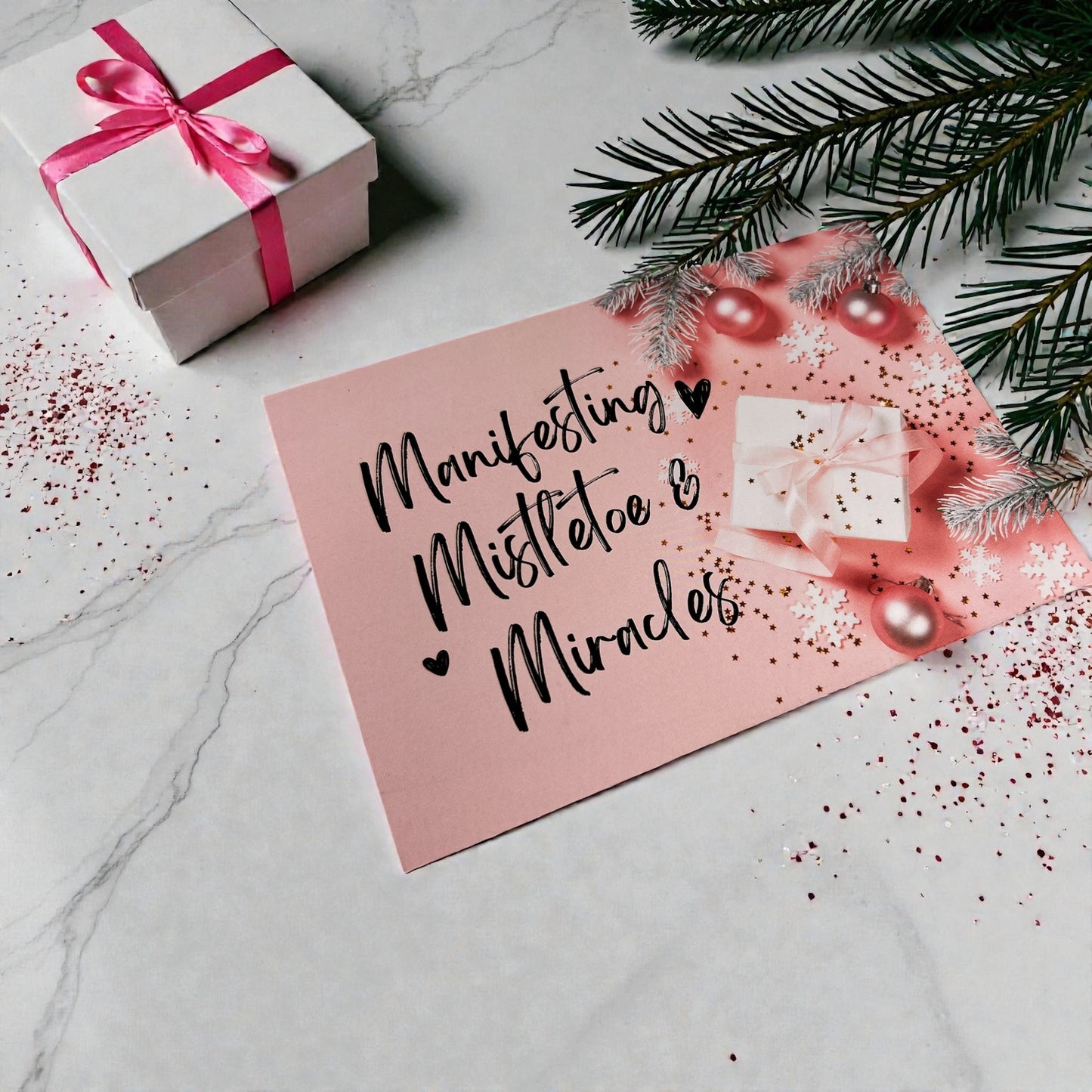 Manifesting Mistletoes & Miracles -Card